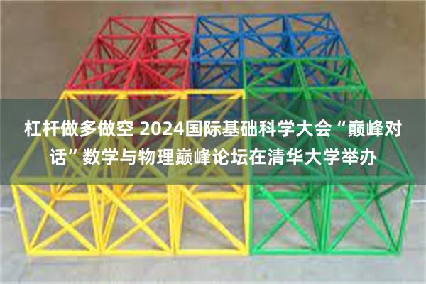 杠杆做多做空 2024国际基础科学大会“巅峰对话”数学与物理巅峰论坛在清华大学举办