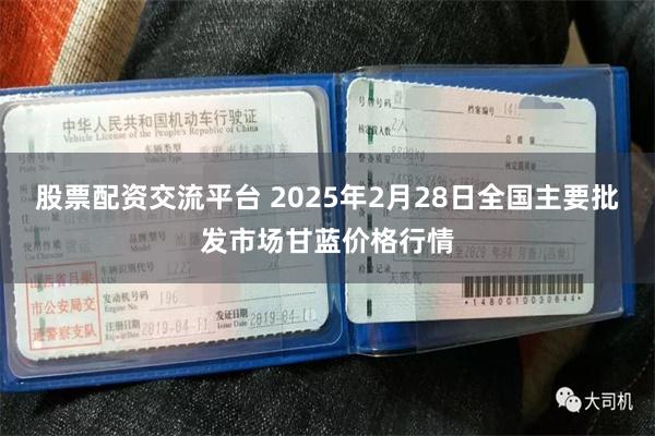 股票配资交流平台 2025年2月28日全国主要批发市场甘蓝价格行情